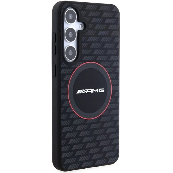 AMG Silikon Carbon Pattern MagSafe-deksel til Samsung Galaxy S24+ - Svart