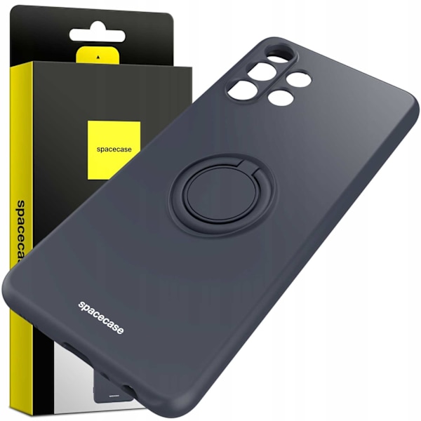 Spacecase Silikonecase Ring För Samsung Galaxy A32 4G Svart