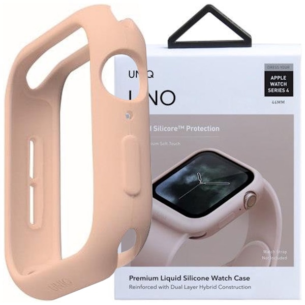 UNIQ LINO ETUI TIL APPLE WATCH 4 / 5 / 6 / SE 44MM - PINK