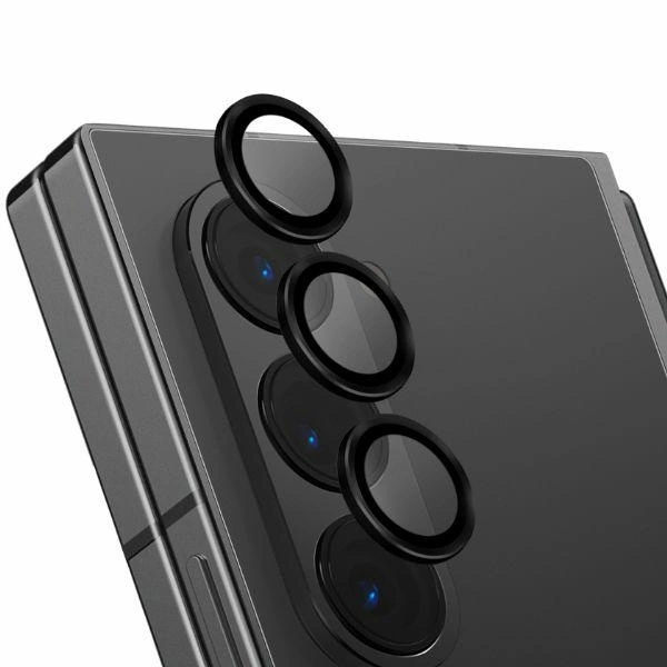 UNIQ OPTIX ALUMINIUM HÆRDET GLAS TIL LINSE MED APPLIKATOR TIL SAMSUNG GALAXY Z FOLD 6 - SORT