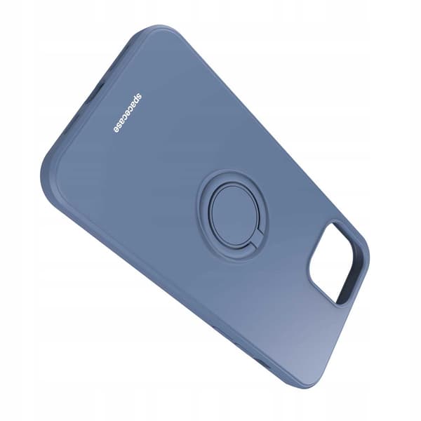 Spacecase Silikon Ringfodral För Iphone 12 Pro Max Blue Case Cover