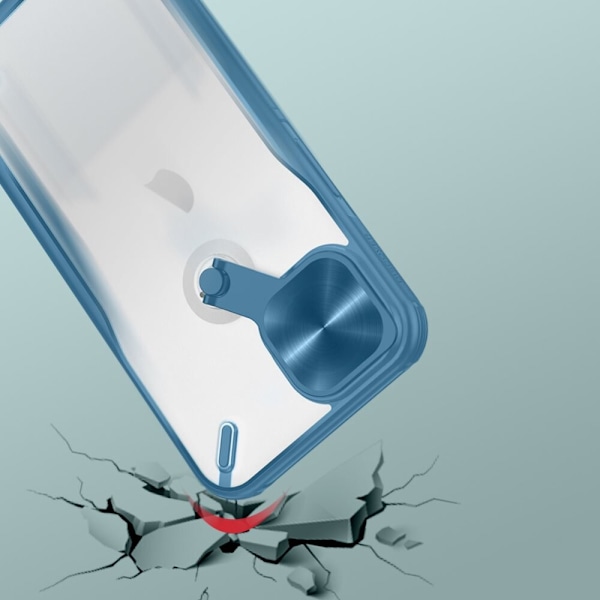 Nillkin Cyclops Case slitesterkt deksel med kameradeksel og sammenleggbart stativ for iPhone 13 svart