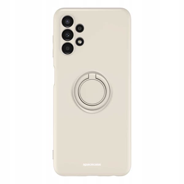 Spacecase Silikon Case Ring För Samsung Galaxy A13 4G Bone Cover