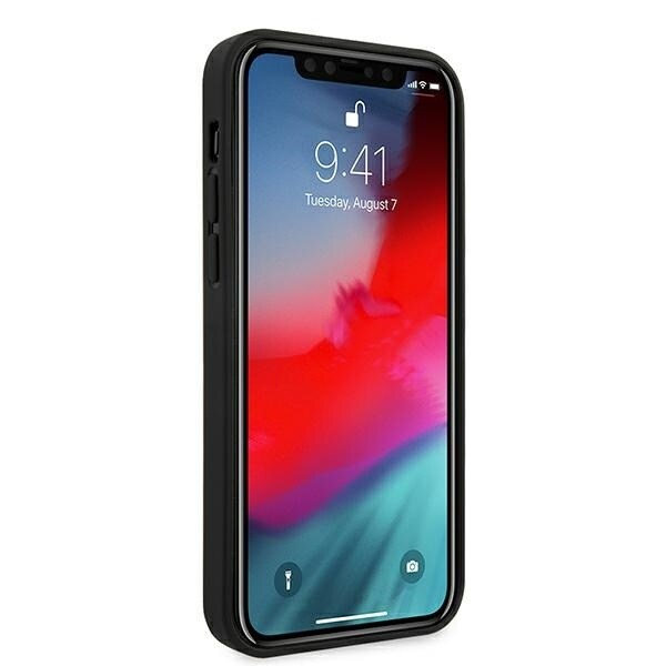 FERRARI ON TRACK PERFORERET ETUI TIL IPHONE 12 PRO MAX - SORT
