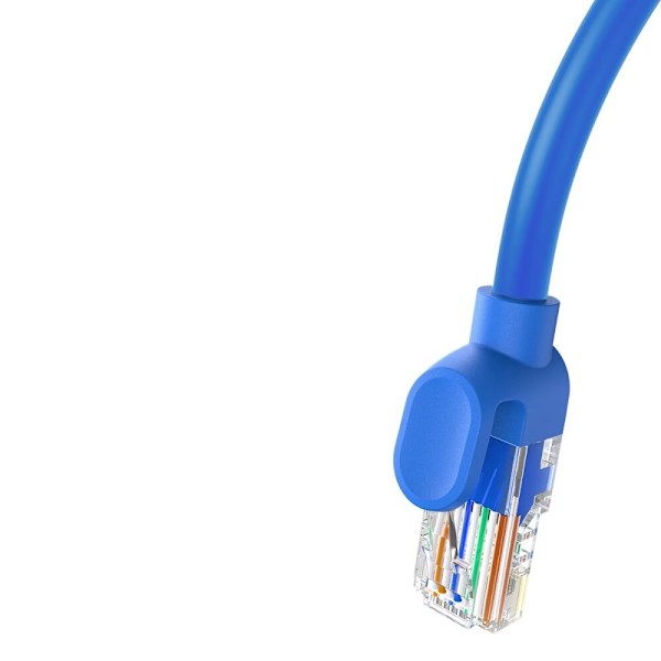 Baseus High Speed ​​​​Cat 6 RJ-45 1000Mb/s Ethernet-kabel 1m rund - blå