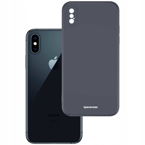 Spacecase Silikonfodral För Iphone X Xs, Svart