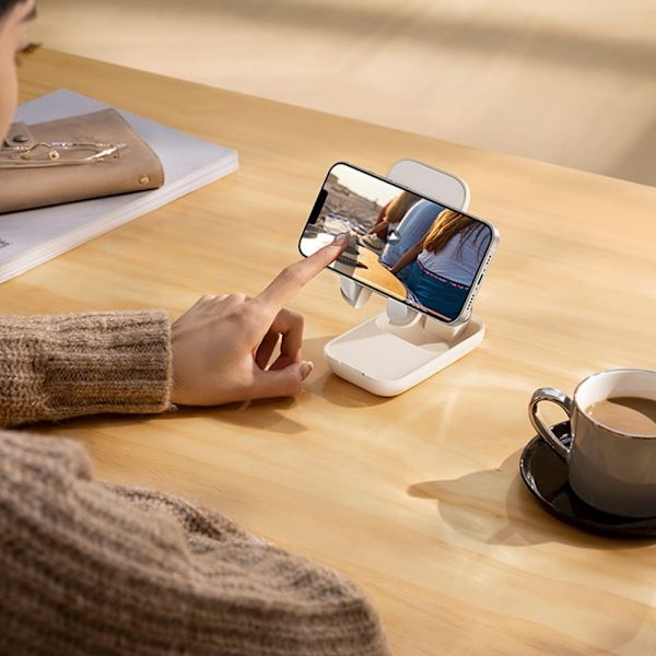 Baseus Seashell Series Justerbar Telefonholder - Rosa