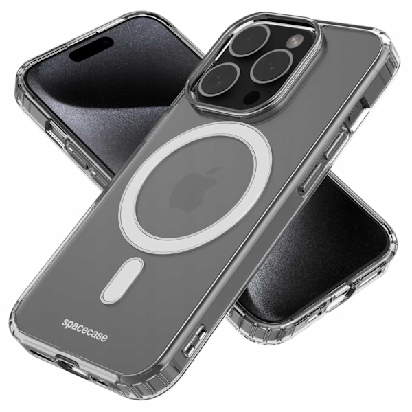 Spacecase Clear Mag-Fodral För Iphone 15 Pro-Adapter För Magsafe