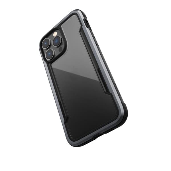 Raptic X-Doria Shield-deksel til iPhone 14 Pro Max, pansret deksel, svart