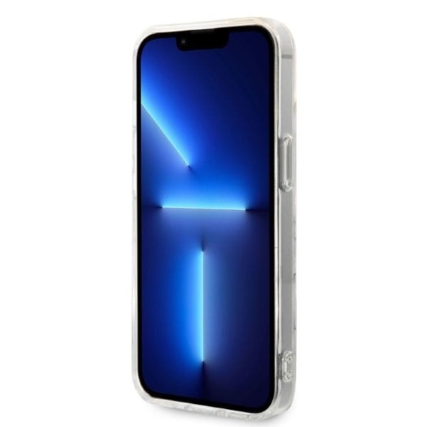 Guess sett MagSafe lader + etui for iPhone 14 Plus 6.7 hvit marmortelefon (GUBPP14MHMEACSH)