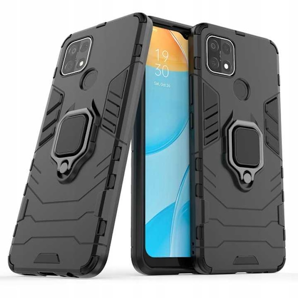 Spacecase X-Ring Fodral För Oppo A15 Svart Skydd