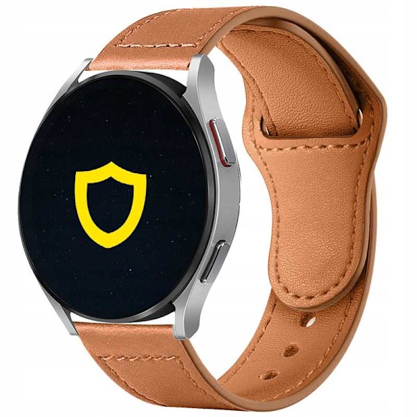Spacecase Läderurrem 22Mm Ljusbrun För Apple Watch