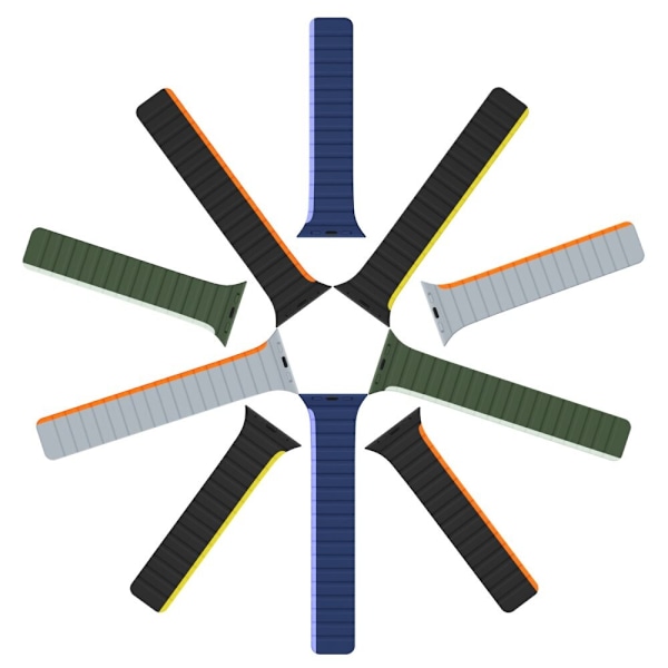 Magnetisk Apple Watch SE 8, 7, 6, 5, 4, 3, 2, 1 (41, 40, 38 mm) Dux Ducis-bånd (LD-versjon) - blå
