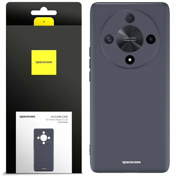 Spacecase Fodral Silikonskydd För Honor Magic 6 Lite Svart