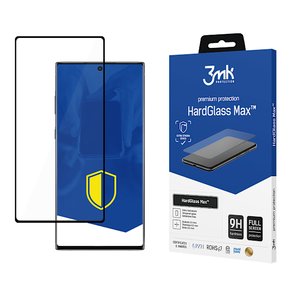 SAMSUNG GALAXY NOTE 10+ SORT - 3MK HARDGLASS MAX FINGERPRINT