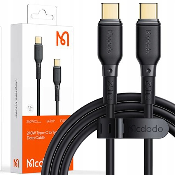 MCDODO USB-C KABEL SNABBLADDNING FOR SAMSUNG APPLE USB TYPE C 5A 240W 2M