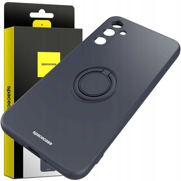 Spacecase Silikon Ringfodral För Samsung Galaxy A34 5G Svart