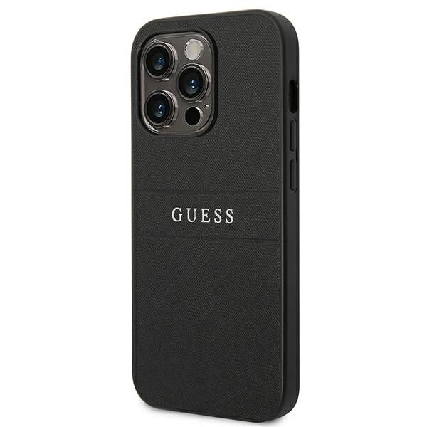 Gjett GUHCP14LPSASBBK iPhone 14 Pro 6.1 svart/svart Saffiano-stropp