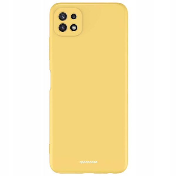 Spacecase Silikonskydd För Samsung Galaxy A22 5G Gul