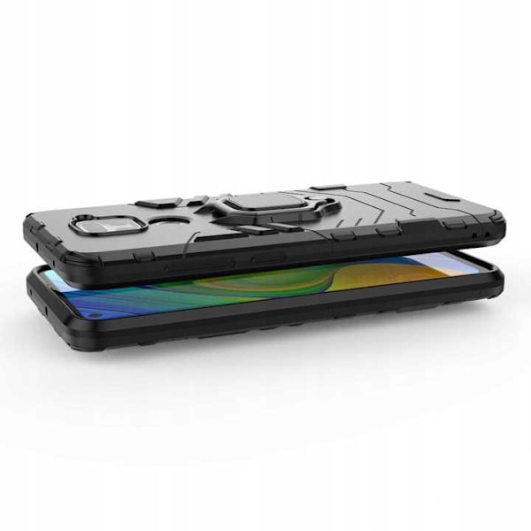 Spacecase Case Cover Till Xiaomi Redmi Note 9 Black Sc X-Ring