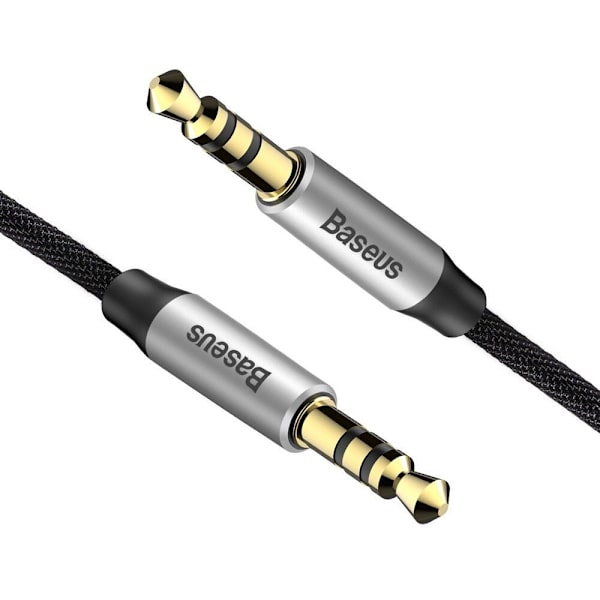 BASEUS M30 AUX KABEL 150cm SØLV/SORT