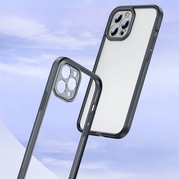 Baseus kameralinsebeskytterveske Armored Flexible Gel Deksler for iPhone 12 Mini Transparent (FRAPIPH54N-02)