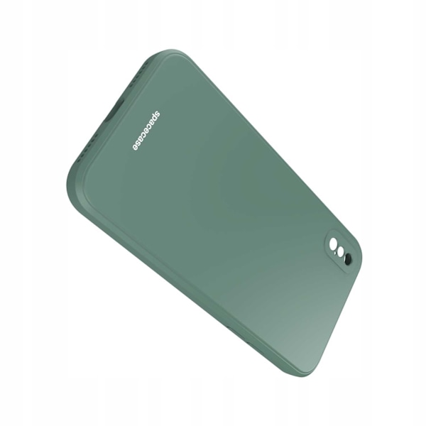 Spacecase Silikonfodral För Iphone Xs Max Mörkgrön