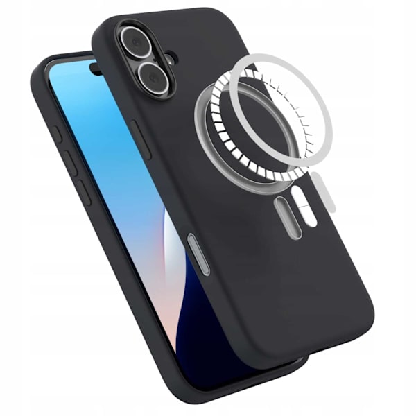 Spacecase Case Cover För Iphone 16 Plus För Magsafe Black