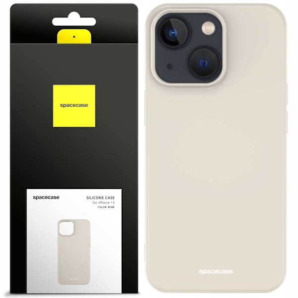Spacecase Silikonfodral För Iphone 13 Bone Phone Skydd