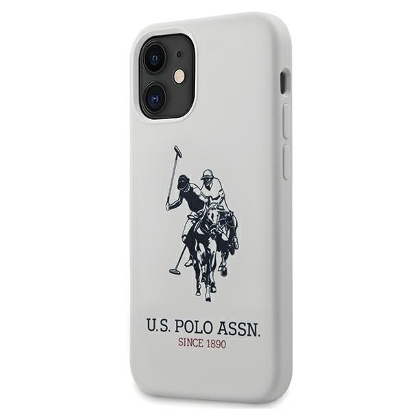 US Polo USHCP12SSLHRWH iPhone 12 mini 5.4 hvit/hvit silikonsamling