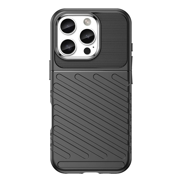 THUNDER CASE SILIKONE ETUI TIL IPHONE 16 PRO - SORT
