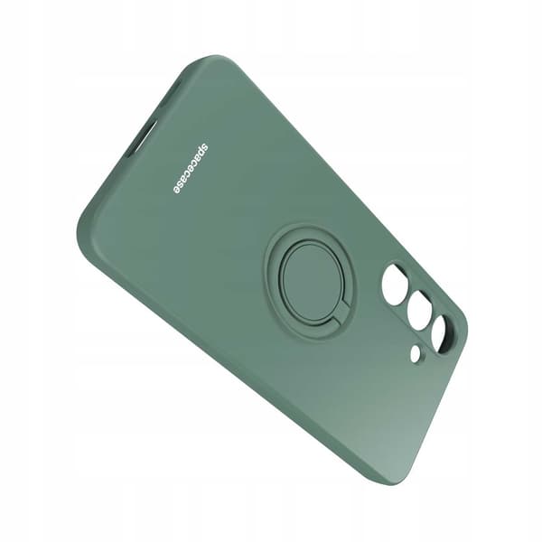 Spacecase Silikonecase Ring För Samsung Galaxy S24 Mörkgrön