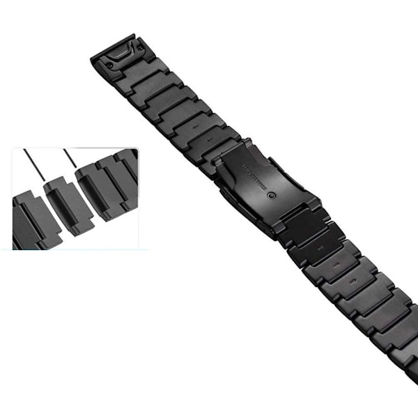 TECH-PROTECT STÅLBÅND GARMIN FENIX 3 / 5X / 3HR / 5X PLUS / 6X / 6X PRO / 7X SVART