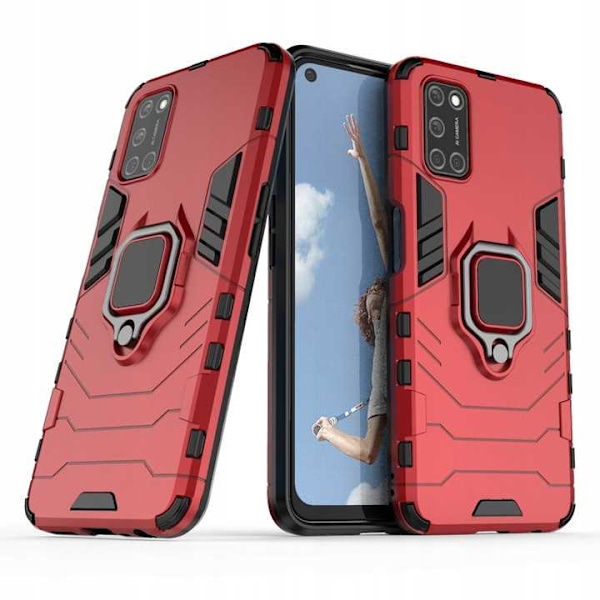 Spacecase Fodral För Oppo A52 A72 A92 X-Ring Röd
