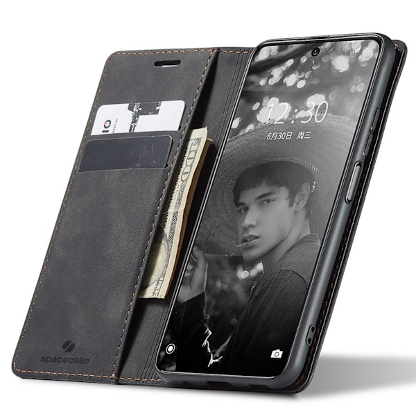 Spacecase Plånboksfodral Till Xiaomi Redmi Note 10 Pro Black