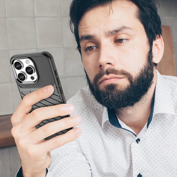 THUNDER CASE SILIKONE ETUI TIL IPHONE 16 PRO MAX - SORT