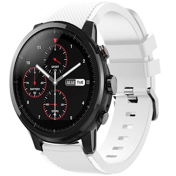Spacecase Klorrem 22Mm Vitt Läder För Apple Watch 1 2 3 4 5 6 7