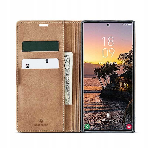Spacecase Pålbocksväska För Samsung Galaxy S24 Ultra Väska Brunt