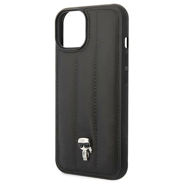 KARL LAGERFELD PUFFY IKONIK PIN ETUI TIL IPHONE 14 PLUS - SORT