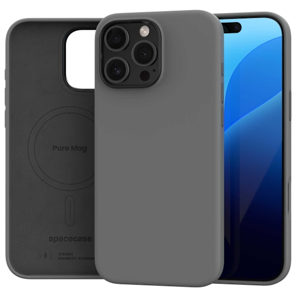 Spacecase Case Cover Till Iphone 16 Pro Max Grey För Magsafe