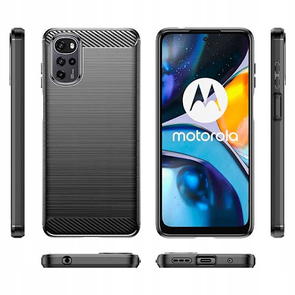 Spacecase Case Cover För Motorola G22 G32 E32 E32S Svart