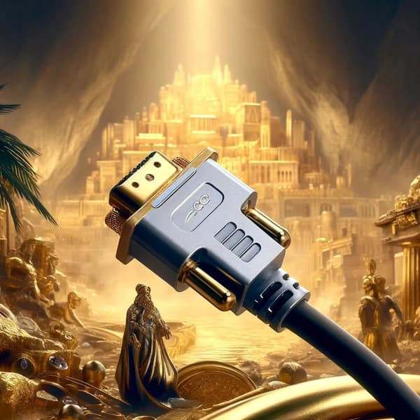 CO2 DISPLAYPORT VGA KABELADAPTER KONVERTERER FULL HD 60Hz 2M