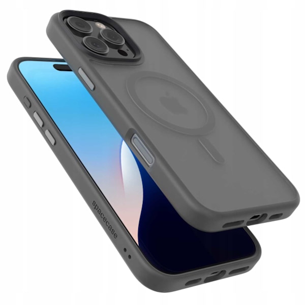 Spacecase Hybrid Case För Iphone 16 Pro Max Grey