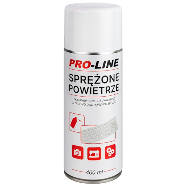 Trykkluft for rengjøring av symaskinelektronikk PRO-LINE spray 400ml