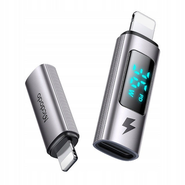 MCDODO ADAPTER USB-C USB TYP C TILL LIGHTNING IPHONE 36W METER