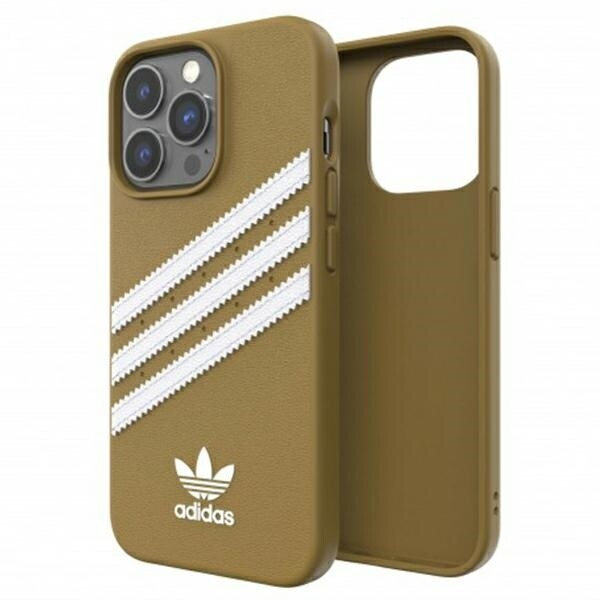 ADIDAS OR FORMSTØBT ETUI PU TIL IPHONE 13 PRO / IPHONE 13 - BEIGE OG GULD