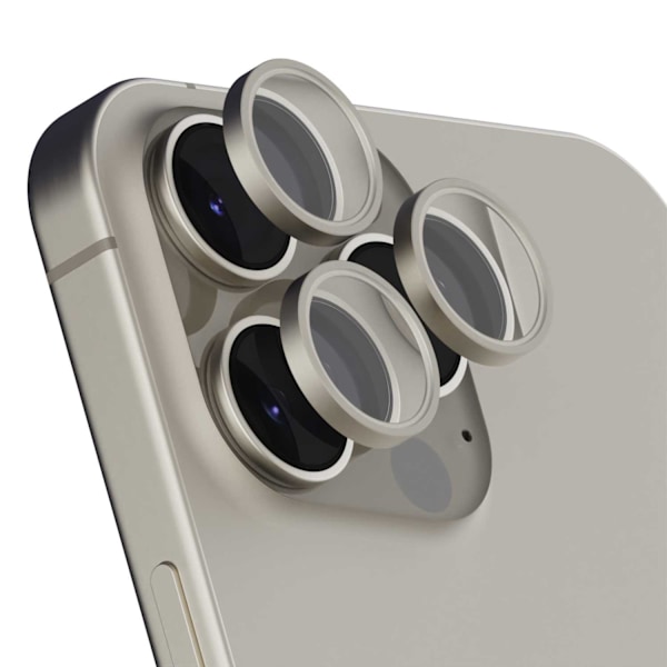 Spacecase Härdat Glas Quickfit-Kamera För Iphone 15 Pro Max Titanium