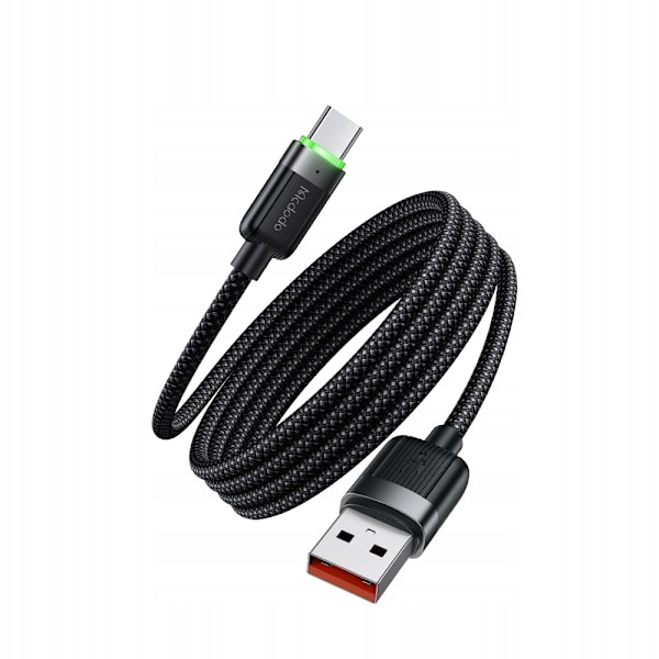 MCDODO USB-C SNABBLADDNINGSKABEL FÖR SAMSUNG XIAOMI TYP C 6A 100W 1M LED