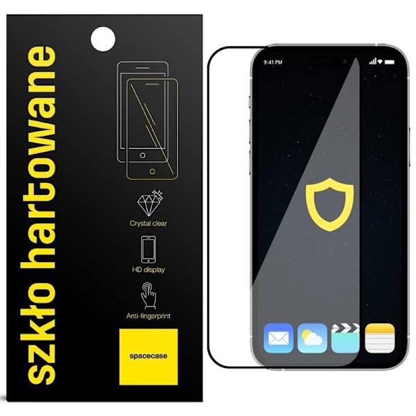 Spacecase 5D Härdat Glas För Iphone 15 Pro Frontfolie