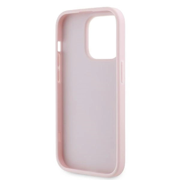KARL LAGERFELD DIAGONAL QUILTED SCRIPT COVER TIL IPHONE 14 PRO - PINK